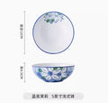 Axyaa 5 Inch Ceramic Bowl Set for Vegetables, Soup, Eggs, Air Fryer, Salad, Noodles
