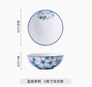 Axyaa 5 Inch Ceramic Bowl Set for Vegetables, Soup, Eggs, Air Fryer, Salad, Noodles