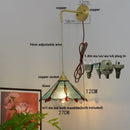Axyaa Glass Brass LED Wall Sconce Vintage Vanity Light Fixture