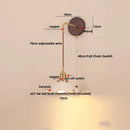 Axyaa Nordic Modern Ceramic Wood Wall Light Sconce adjust Study Bar Aisle Bedroom Lamp
