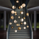 Axyaa Glass Crystal Chandelier for Modern Living Room Dining Room, Bedroom, Villa, and Staircase