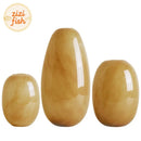 Axyaa Imitation Jade Glass Vase for Flowers Arrangement and Room Decoration