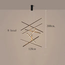 Axyaa Crystal Chandelier Stair Pendant Living Room Lighting Home Decor Light