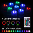 Axyaa RGB Underwater Submersible Lights - 3 LEDs, CR2032 Battery, Aquarium, Garden, Swimming Pool