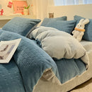 Axyaa Winter Engraved Milk Fleece Quilt Cover Double-Sided Coral Fleece Single