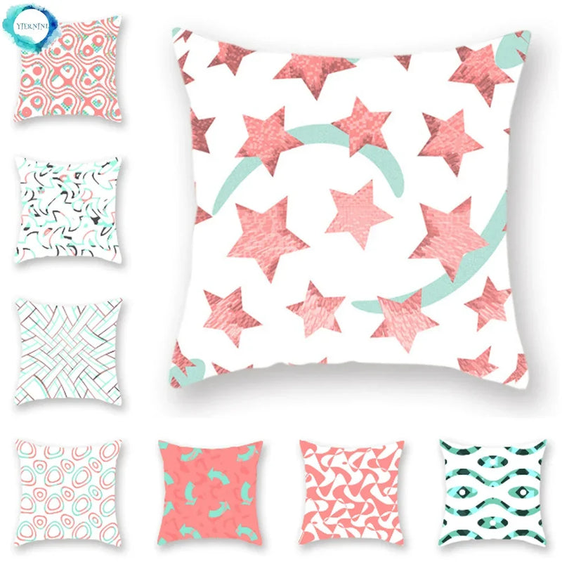 Axyaa Abstract Arrow Star Pattern Cushion Cover 45x45cm