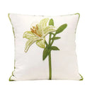 Axyaa Nordic Flower Embroidered Pillow Cover - Lightweight Luxury Home Decor