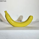 Axyaa Ceramic Banana Vase for Flowers and Fruit Arrangements