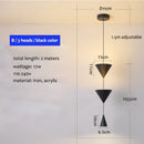 Axyaa Cone Pendant Light 17W: Industrial Hanging Lamp for Home Decor