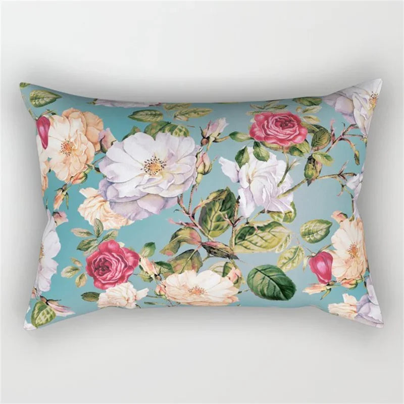 Pink Flower Polyester Pillowcase - Romantic Girl Room Aesthetic Decor