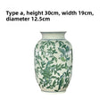 Axyaa Blue & White Porcelain Vases, Decorative Handicrafts, Ceramic Flower Vases, Entrance Hall Ornaments