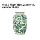 Axyaa Blue & White Porcelain Vases, Decorative Handicrafts, Ceramic Flower Vases, Entrance Hall Ornaments