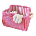Axyaa Foldable Storage Basket: Cute Baby Diaper Clothes Toys Organizer & Decor