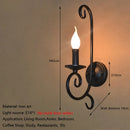 Axyaa Iron Art Candle Wall Lamp for Modern Living Room and Hallway