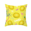 Nordic Cartoon Print Yellow Blue Cushion Cover 45*45cm by Axyaa