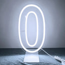 Axyaa LED Neon Digital Numbers Light Sign - 15-inch High, USB Powered