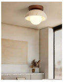 Axyaa Nordic Wabi Sabi Natural Yellow Stone Wall Light