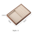 Axyaa Black Walnut Wooden Jewelry Box: Large Capacity, Stackable for Earrings, Necklaces
