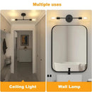 Axyaa Black Ceiling Light with Two E27 Bulb Base for Various Spaces