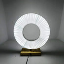 Axyaa Ferris Wheel LED Desk Lamp White Fabric Table Lamp