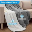 Axyaa Double-Sided USB Electric Shawl Blanket: 3 Heating Levels, Foldable & Thick Winter Wearable