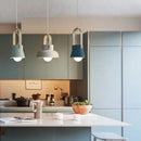 Axyaa Colorful Pendant Lights - Modern Metal Single Head Suspension Luminaire