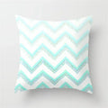 Axyaa Mint Green Geometric Animal Print Pillowcase for Home and Office Decor