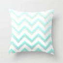 Axyaa Mint Green Geometric Animal Print Pillowcase for Home and Office Decor
