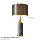 Axyaa Marble Table Lamp: Minimalist Modern Luxury Stone Light for Bedroom or Hotel