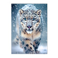 Axyaa Winter Snow Animals Canvas Wall Art Print for Living Room