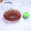 Axyaa Handwoven Plastic Imitation Vine Fruit Platter in 8 Sizes