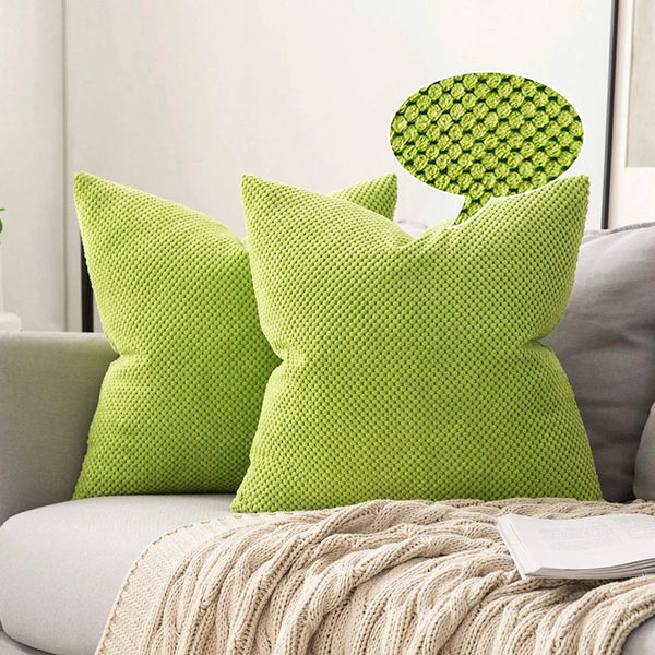 Axyaa Green 45x45cm Cushion Cover for Sofa, Living Room, Car - Home Decor and Gift