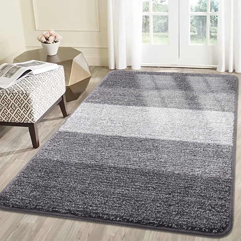 Axyaa Furry Dog Door Mat for Muddy Paws: Non-Slip Indoor Entryway Doormat