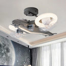 Axyaa Ceiling Fan with LED Light & Control for Modern Bedroom & Living Room