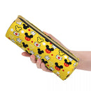Axyaa Leather Pencil Case Minnie Mickey Stylish Large Capacity Student Gift