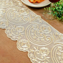 Axyaa Waterproof Clear PVC Lace Tablecloth for Dining Table Outdoor Party Decor