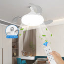 Axyaa Telescopic Blade Ceiling Fan with Silent Air Circulation and Dimmable LED Light