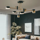 Axyaa Sputnik Chandelier Pendant Light 8-Light Three-Color Dimming Luxury Nordic Modern Lighting