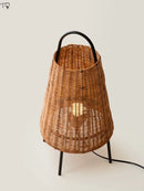 Axyaa Rattan Weaving Table Lamp - LED E27 Vintage Desk Light