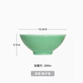 Axyaa 5-inch Ceramic Bowl - Vintage Aesthetic, Ice Cracks Design