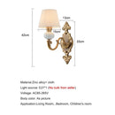 Axyaa Antique Ceramic Wall Lamp for Bedroom and Living Room