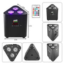 Axyaa 4PCS RGBW LED Par Lights: Remote Control, DMX, Stage Effect Lighting