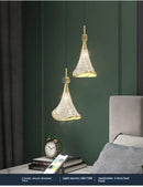 Axyaa Rotating Crystal Pendant Light for Staircase Luxe Ambiance