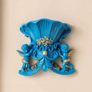 Axyaa Resin Angel Wall Vase: Ancient Mural Decor for Home Living Room Walls