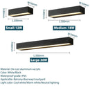 Axyaa Aluminum Outdoor Wall Sconces: Stylish IP65 Waterproof Light Fixtures for House, Patio, Garage