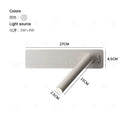 Axyaa Nordic LED Wall Lamp with Switch - Rotating, Ideal for Bedroom, Living Room & Study
