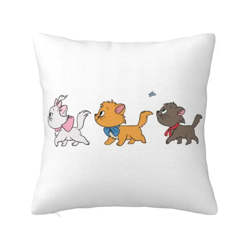 Axyaa Cat Kitten Luxury Pillow Cover Cartoon Animal Cushion Cover