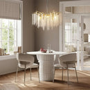 Axyaa Crystal Chandelier: Elegant French Branch Lamp for Modern Luxury Living