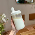 Axyaa Bubble Tea Kids Glass Water Bottle with Straw - BPA Free
