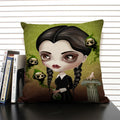 Axyaa Mermaid Linen Cushion Cover for Living Room Sofa Decoration